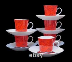 ENSEMBLE À CAFÉ FLAMENCO BLANCO BIDASOA Porcelaine Vintage Espagne 17 Pièces c1970s MCM