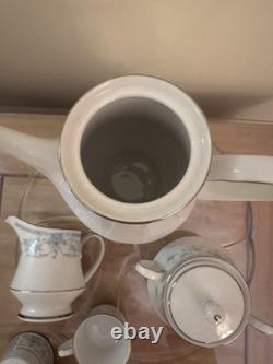 ENSEMBLE À CAFÉ RARE Noritake LÉGENDAIRE 'Rangée de Perles' TRIO - No. 3480 - Vintage