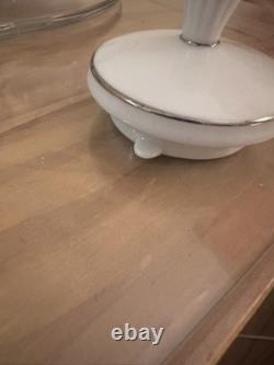 ENSEMBLE À CAFÉ RARE Noritake LÉGENDAIRE 'Rangée de Perles' TRIO - No. 3480 - Vintage