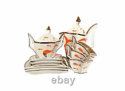 ENSEMBLE À CAFÉ VINTAGE STEATYT KATOWICE POLOGNE ANNÉES 1960 ZYGMUNT BUKSOWICZ SERVICE SET