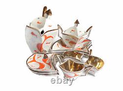 ENSEMBLE À CAFÉ VINTAGE STEATYT KATOWICE POLOGNE ANNÉES 1960 ZYGMUNT BUKSOWICZ SERVICE SET