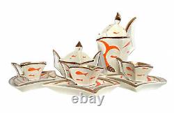 ENSEMBLE À CAFÉ VINTAGE STEATYT KATOWICE POLOGNE ANNÉES 1960 ZYGMUNT BUKSOWICZ SERVICE SET