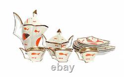 ENSEMBLE À CAFÉ VINTAGE STEATYT KATOWICE POLOGNE ANNÉES 1960 ZYGMUNT BUKSOWICZ SERVICE SET