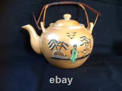 ENSEMBLE CAFÉ/THÉ VINTAGE FUKAGAWA NIPPON DES ANNÉES 50. MARQUÉ ANCIEN MARQUE FUKAGAWA