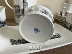 ENSEMBLE DE CAFÉ VINTAGE 60s Villeroy & Boch Amsterdam, Théière, Crémier, Sucre, 6 Tasses +