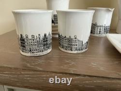 ENSEMBLE DE CAFÉ VINTAGE 60s Villeroy & Boch Amsterdam, Théière, Crémier, Sucre, 6 Tasses +
