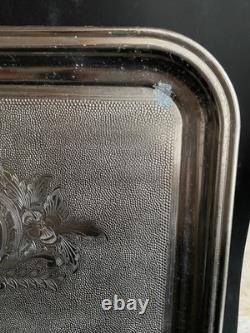 ENSEMBLE DE THÉ/CAFÉ VINTAGE AVEC PLATEAU ET 4 PIÈCES DE THÉ/CAFÉ, POT À LAIT, SUCRIER URSS