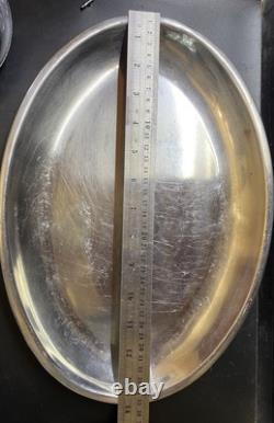 ENSEMBLE DE THÉ/CAFÉ VINTAGE DE 5 PIÈCES: THÉIÈRE, CAFETIÈRE, POT À LAIT, SUCRIER ET PLATEAU URSS