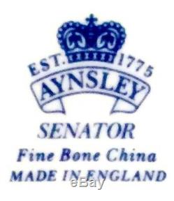 Ensemble De 6 Tasses Et Soucoupes À Thé / Café Vintage Aynsley Senator Bone China