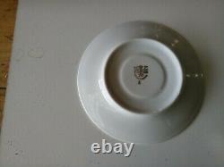 Ensemble De Café Vintage M Z Tchécoslovaquie. 10 Tasse. Richement Décoré Avec De L’or