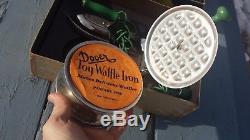 Ensemble De Jouets Pour Enfants De Percolateur Électrique De Fer À Gaufre Vintage Dover Avec Boîte