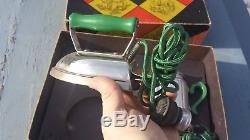 Ensemble De Jouets Pour Enfants De Percolateur Électrique De Fer À Gaufre Vintage Dover Avec Boîte