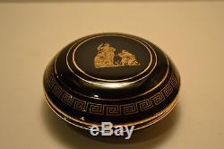 Ensemble De Thé Au Café Noir Marocain 24 Karat Gold - Vintage