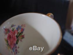 Ensemble De Thé / Café En Porcelaine Vintage Princess Bone China Avec Pot À Thé 14pcs