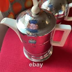 Ensemble Vintage Heatmaster, théière, cafetière et sucrier, couvercles isolants