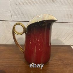 Ensemble à café Carlton Ware Rouge Royale Vintage Angleterre Tasses à café en demi-tasse Rouge Or