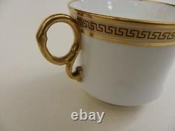 Ensemble à café Cauldon vintage design clé grecque 9 tasses et sous-tasses cruches à lait et à crème