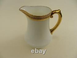 Ensemble à café Cauldon vintage design clé grecque 9 tasses et sous-tasses cruches à lait et à crème