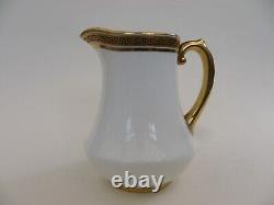 Ensemble à café Cauldon vintage design clé grecque 9 tasses et sous-tasses cruches à lait et à crème