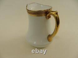 Ensemble à café Cauldon vintage design clé grecque 9 tasses et sous-tasses cruches à lait et à crème