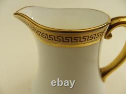 Ensemble à café Cauldon vintage design clé grecque 9 tasses et sous-tasses cruches à lait et à crème