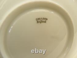 Ensemble à café Cauldon vintage design clé grecque 9 tasses et sous-tasses cruches à lait et à crème