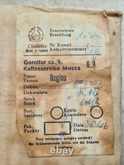 Ensemble à café Chodziez de 17 pièces des années 1960, inutilisé, en état immaculé