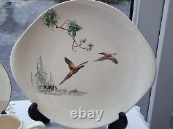 Ensemble à café Royal Doulton The Coppice vintage antique Pot à café Pichet à lait Faisan 1942