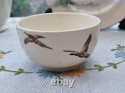 Ensemble à café Royal Doulton The Coppice vintage antique Pot à café Pichet à lait Faisan 1942