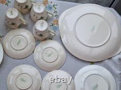 Ensemble à café Royal Doulton The Coppice vintage antique Pot à café Pichet à lait Faisan 1942