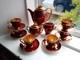 Ensemble à Café Vintage Carltonware 15 Pièces Rouge Royale