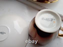 Ensemble à café Vintage Carltonware 15 pièces Rouge Royale