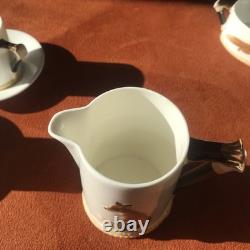 Ensemble à café Vintage Royal Doulton Reynard Le Renard pour 4 personnes Excellent État