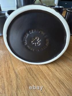 Ensemble à café en céramique Ulster Irlande marron foncé années 1970 vintage en excellent état