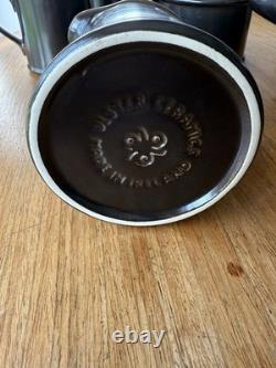 Ensemble à café en céramique Ulster Irlande marron foncé années 1970 vintage en excellent état