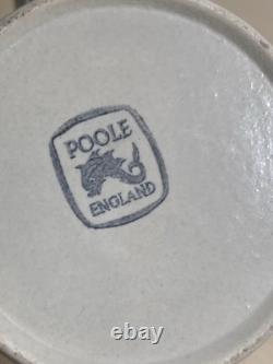 Ensemble à café en faïence Poole vintage bicolore des années 1950-1960