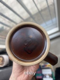 Ensemble à café en grès brun Arabesque Vintage Denby des années 1970 pour le dîner, le thé et le café