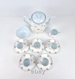 Ensemble à café en porcelaine fine Shelley vintage de 13 pièces avec motif floral chintz, fabriqué en Angleterre, en très bon état.
