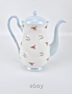 Ensemble à café en porcelaine fine Shelley vintage de 13 pièces avec motif floral chintz, fabriqué en Angleterre, en très bon état.