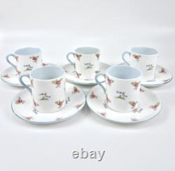 Ensemble à café en porcelaine fine Shelley vintage de 13 pièces avec motif floral chintz, fabriqué en Angleterre, en très bon état.