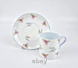 Ensemble à café en porcelaine fine Shelley vintage de 13 pièces avec motif floral chintz, fabriqué en Angleterre, en très bon état.