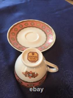 Ensemble à café en porcelaine vintage or T. Limoges
