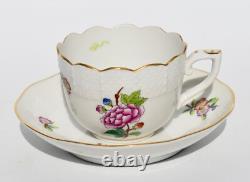 Ensemble à café vintage Herend ETON pour 4, cafetière, 4 duos de demitasse/mocha #711