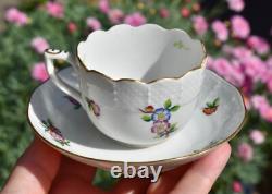 Ensemble à café vintage Herend ETON pour 4, cafetière, 4 duos de demitasse/mocha #711