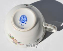 Ensemble à café vintage Herend ETON pour 4, cafetière, 4 duos de demitasse/mocha #711