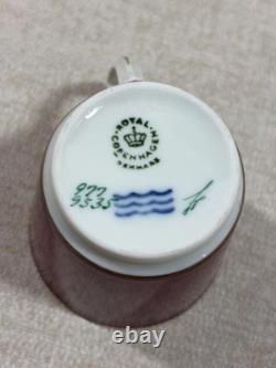 Ensemble à café vintage danois Royal Copenhagen de 6 tasses et 6 sous-tasses
