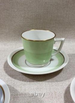 Ensemble à café vintage danois Royal Copenhagen de 6 tasses et 6 sous-tasses