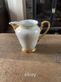 Ensemble à café vintage en porcelaine nacrée