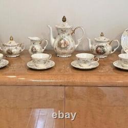 Ensemble à thé/café en porcelaine Madonna des années 1968-1987 Kahla RDA pour huit personnes