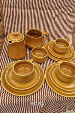 Ensemble à thé/café et à gâteau en céramique Franco Pizzo des années 1960-70